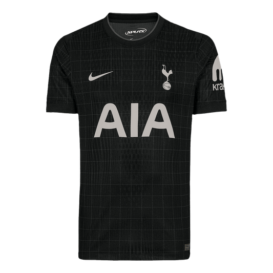 Jogador Tottenham Hotspur Fora Futebol Camisas 2025/26 Preto camisola de futebol