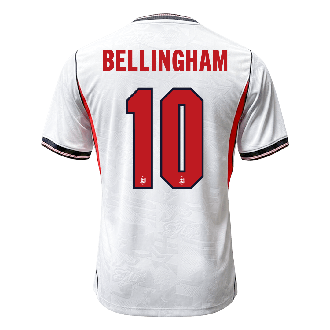 Versão do Jogador BELLINGHAM #10 Inglaterra Casa Copa do Mundo Futebol Camisas 2026 Branco