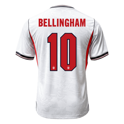 Versão do Jogador BELLINGHAM #10 Inglaterra Casa Copa do Mundo Futebol Camisas 2026 Branco