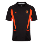 Retrô Belgium Fora Copa do Mundo Camisa 2002 Preto