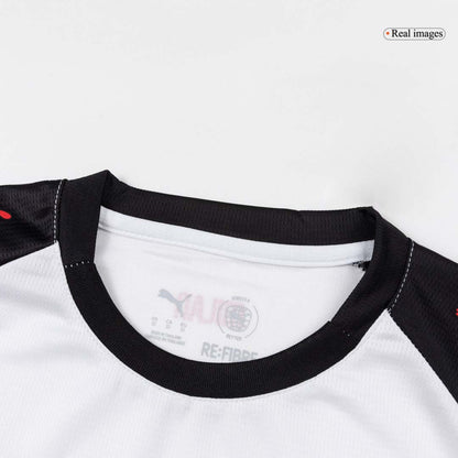 AC Milan Infantil 
 Fora Futebol Camisa Conjunto (Camisa+Shorts+Meias) 2025/26 Branco
