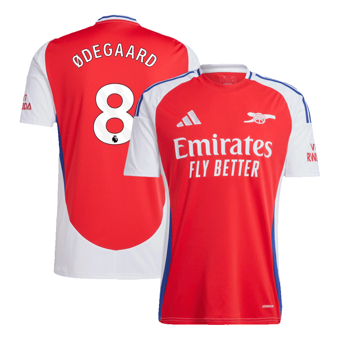 degaard #8 Camisa de futebol principal do Arsenal 2024/25 camisola de futebol