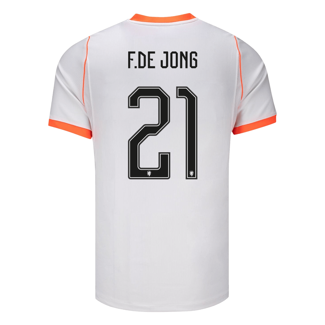 F.DE JONG #21 Países Baixos Fora Copa do Mundo Camisa 2026 Branco