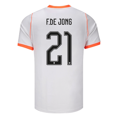 F.DE JONG #21 Países Baixos Fora Copa do Mundo Camisa 2026 Branco
