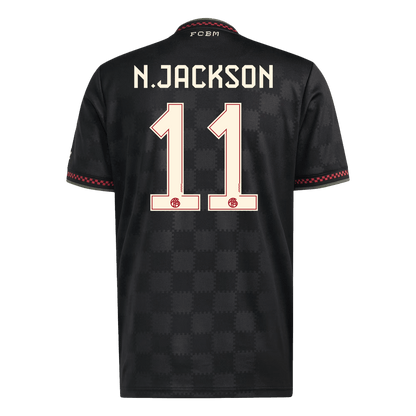 N.JACKSON #11 Bayern Munich Fora Terceira Camisa 2025/26 Preto