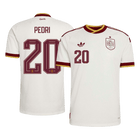 Versão do Jogador PEDRI #20 Espanha Fora Copa do Mundo Futebol Camisas 2026 Branco