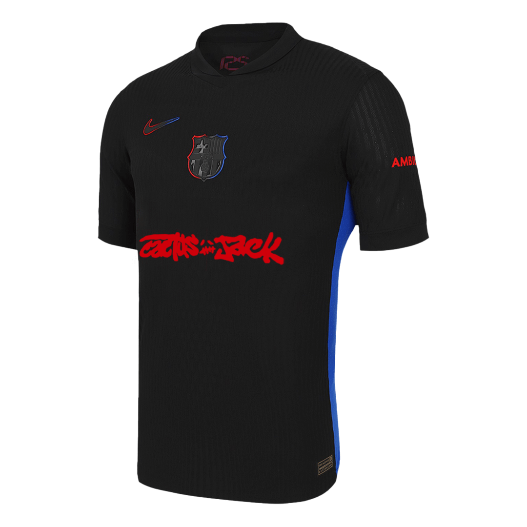 Camisola de futebol Jogador Barcelona vs Travis Scott, camisola alternativa 2025/26