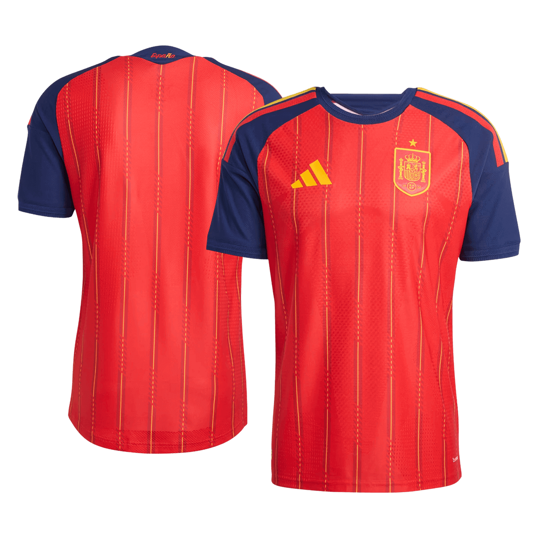 Versão do Jogador Spain Casa Copa do Mundo Futebol Camisas 2026 Vermelho - camisola de futebol para adeptos em