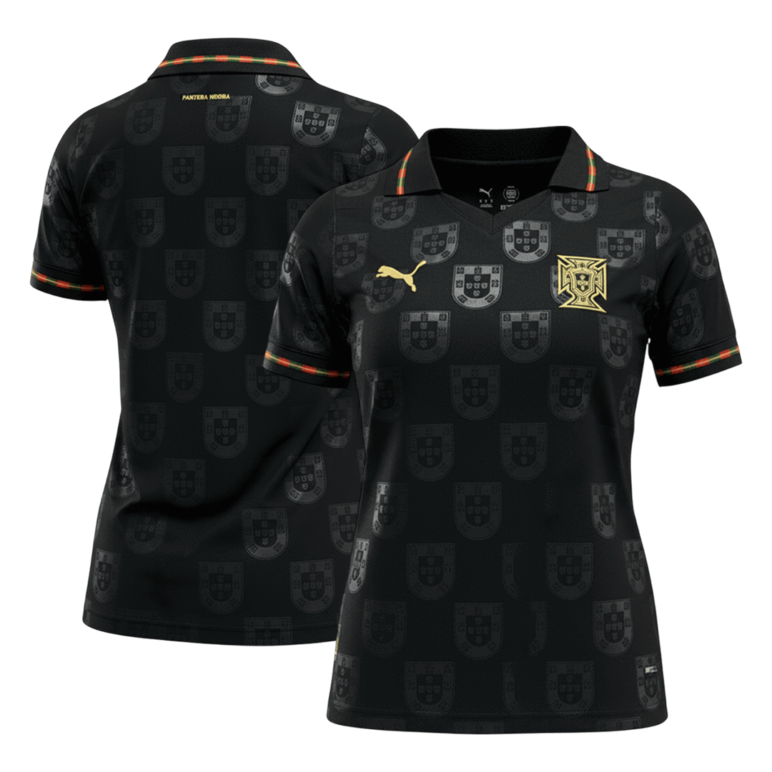 Mulheres Portugal Camisa Copa do Mundo 2026 Preto