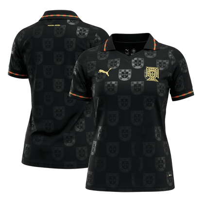 Mulheres Portugal Camisa Copa do Mundo 2026 Preto