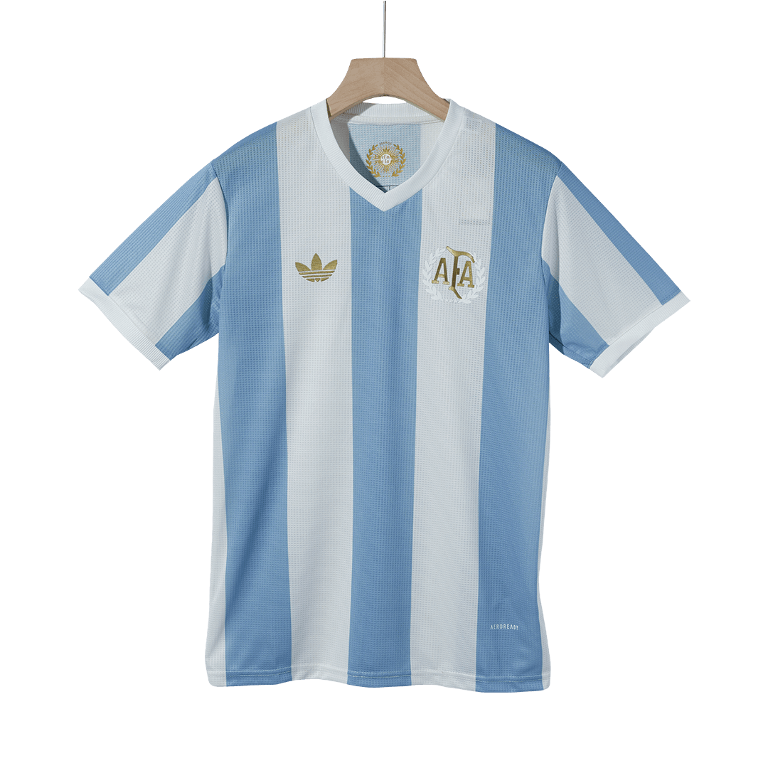 Camisola de futebol MESSI #10 Argentina personalizada 50th aniversário