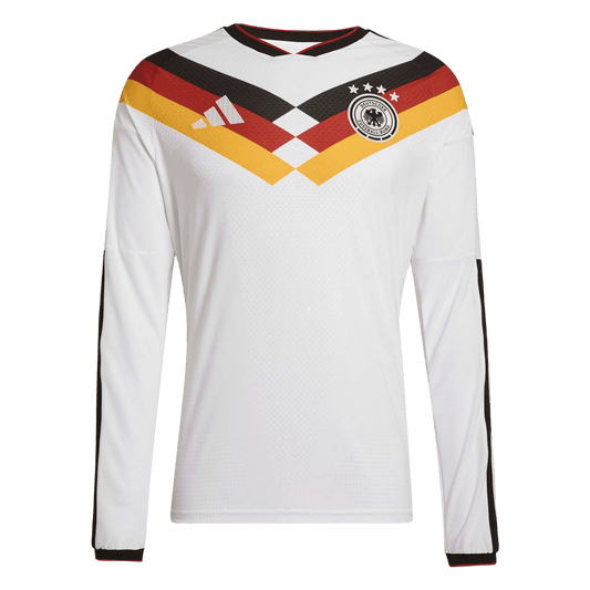 Germany Casa Manga comprida Camisa 2026 Branco - camisola de futebol para adeptos em Portugal