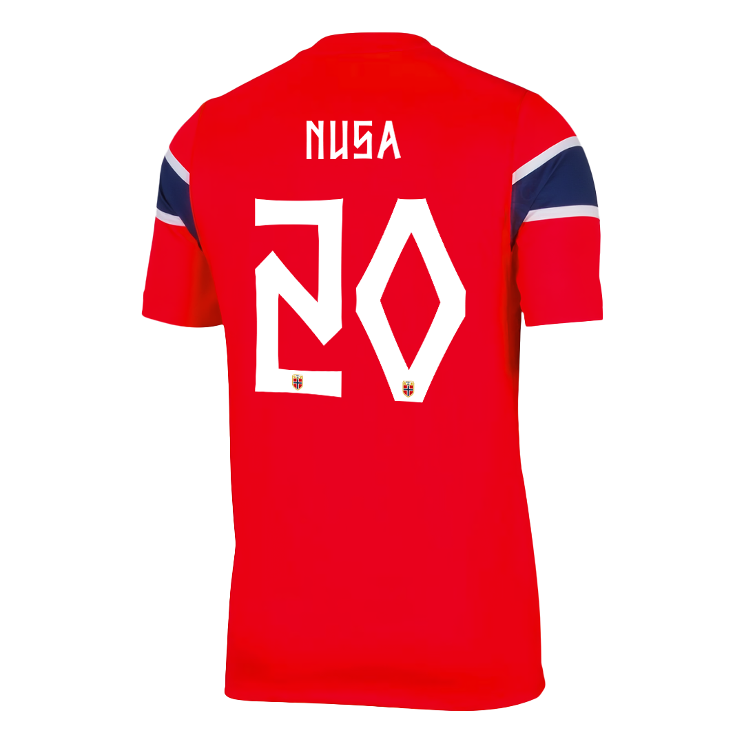 NUSA #20 Noruega Casa Copa do Mundo Camisa 2026 Vermelho