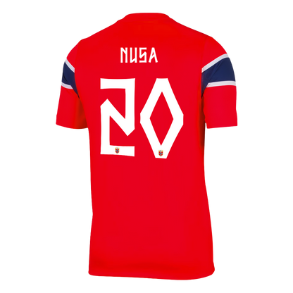 NUSA #20 Noruega Casa Copa do Mundo Camisa 2026 Vermelho