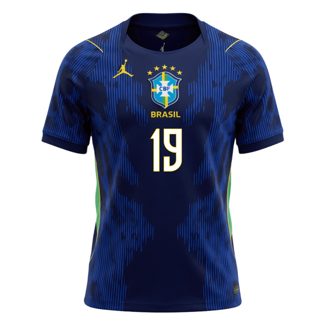 ENDRICK #19 Brasil Fora Copa do Mundo Camisa 2026 Marinha