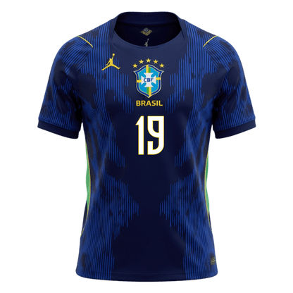 ENDRICK #19 Brasil Fora Copa do Mundo Camisa 2026 Marinha