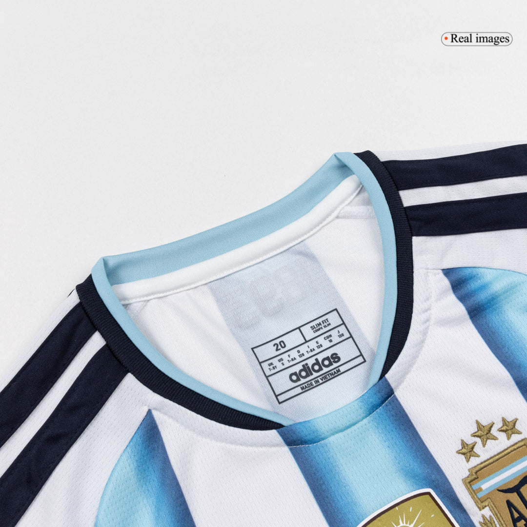 MESSI #10 Argentina Infantil Casa Copa do Mundo Conjunto(Camisa+Calção) 2026