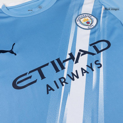 【Super Qualidade】HAALAND #9 Manchester City
 Casa Futebol Camisa 2025/26 Azul