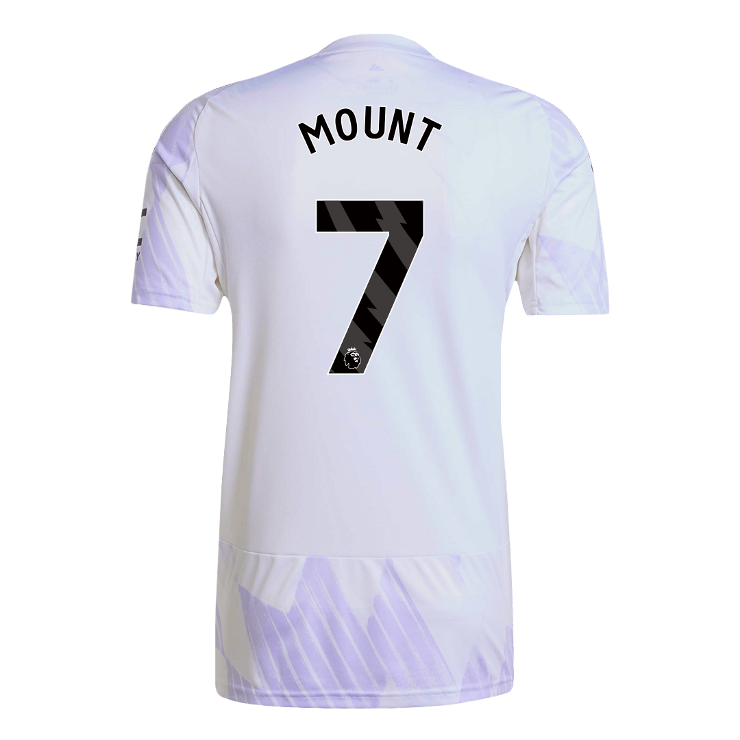 MOUNT #7 Manchester United Fora Camisa 2025/26 Branco