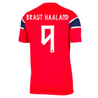 Versão do Jogador BRAUT HAALAND #9 Noruega Casa Copa do Mundo Futebol Camisas 2026 Vermelho