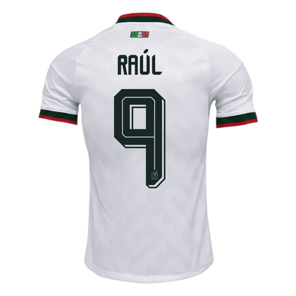 Versão do Jogador RAÚL #9 México Fora Copa do Mundo Futebol Camisas 2026 Branco