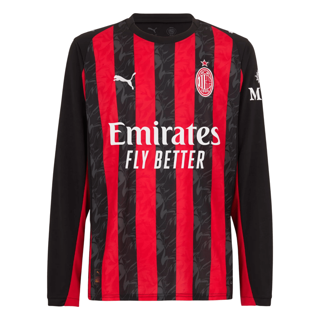 AC Milan Casa Manga comprida Camisa 2025/26 camisola de futebol