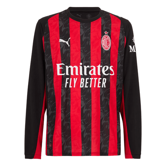 AC Milan Casa Manga comprida Camisa 2025/26 camisola de futebol